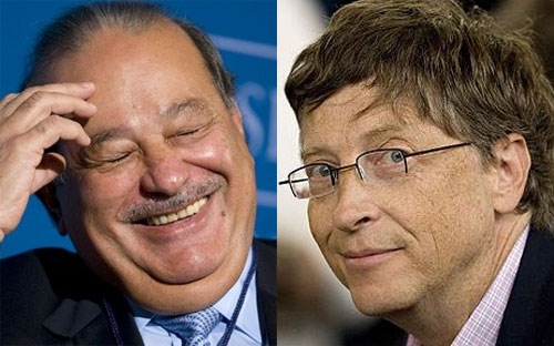 Bill Gates sắp soán ngôi giàu nhất của Carlos Slim